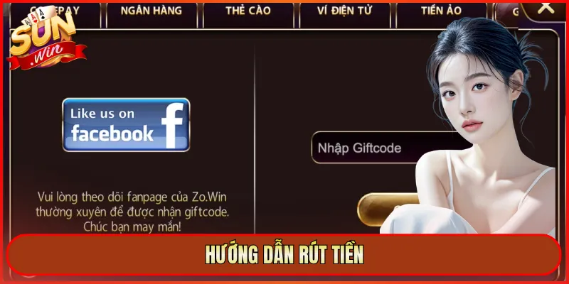 hướng dẫn rút tiền