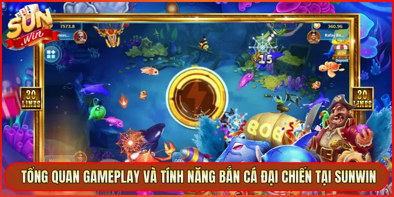Tổng Quan Gameplay Và Tính Năng Bắn Cá Đại Chiến Tại Sunwin